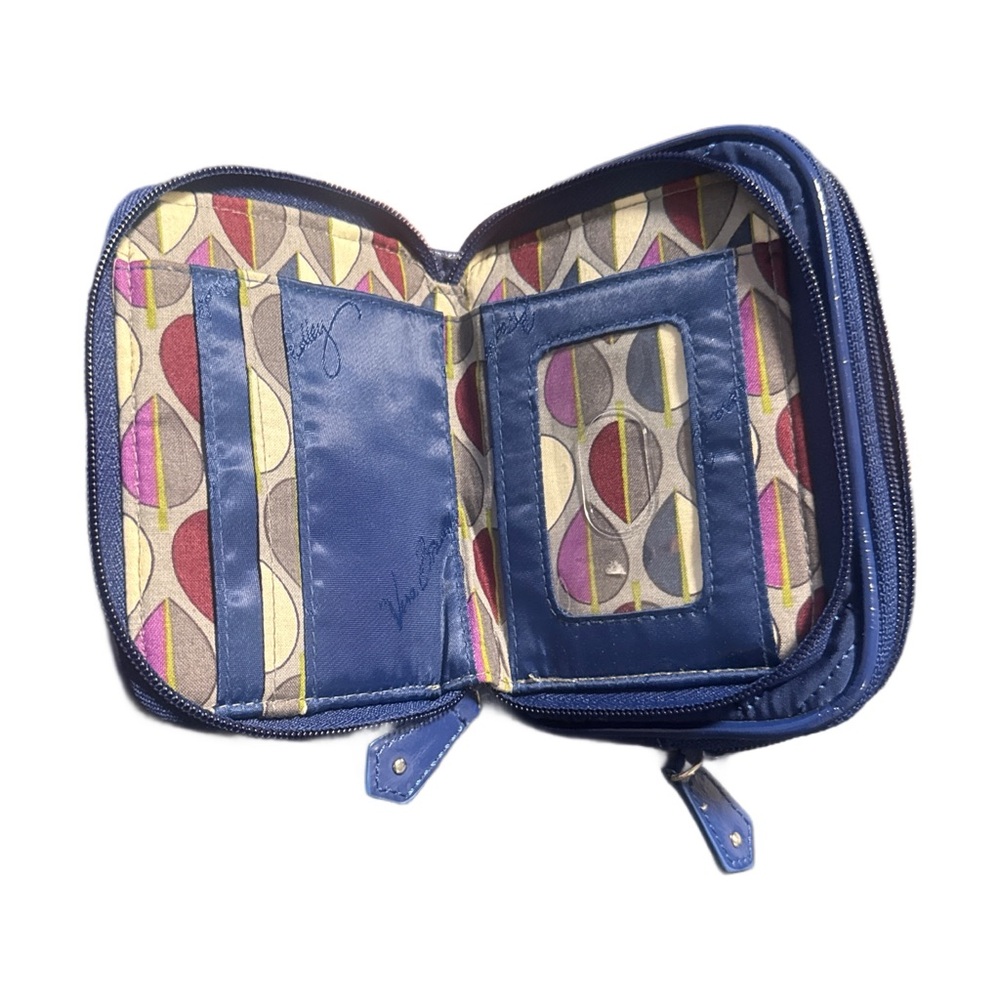Vera Bradley Quilted Blue Wristlet Bag - Picture 4 of 5